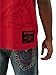 True Religion Men's Short Sleeve Shadow Logo Tee – Crewneck Graphic T-Shirt- TRV Red, S