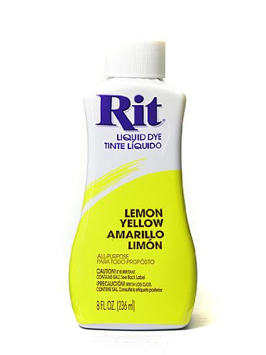 Rit Dyes lemon yellow liquid 8 oz. bottle [PACK OF 4 ]