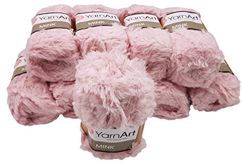 YarnArt Mink Pelote de Laine à Franges 10 x 50 g