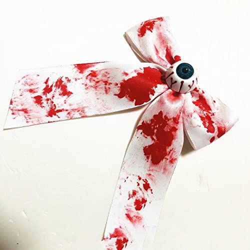 Pinza Halloween Blood Bow Clips Hallowmas Eyeball Bowknot Pin Halloween Bloods Hair Bow BHWH05 (A1-Blood Bow) miniatura 2