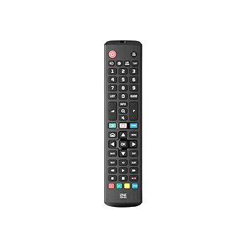One For All LG TV Replacement Remote Control, Black