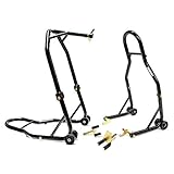 Venom Motorcycle Front Triple Tree & Rear Swingarm Spool Lift Combo Wheel Lift Stands Compatible...