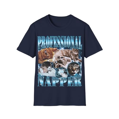 T-shirt de couche professionnel style mème chat pour vos moments de détente