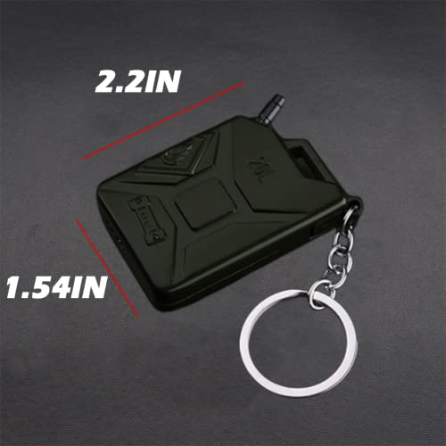 Encendedor de gas recargable en forma de barril negro miniatura 2