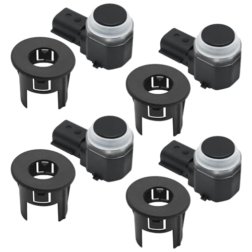 Front And/Or Rear Parking Aid Camera - Various Concerns - 2020 Ford & Lincoln 4 CADUFUELLY 4Pcs Parking Reverse Aid Sensor with Retainer Bracket Replacement for Ford F150 F250 F350 F450 F550 2016-2018, Replaces# HC3Z15K859A, HC3Z-15K859-A, FL3Z-15K859-B, HC3T-15K859-EA