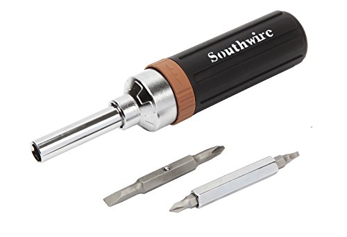 Southwire 59724040 9-N-1 Ratcheting Multibit Screwdriver SDR9N1
