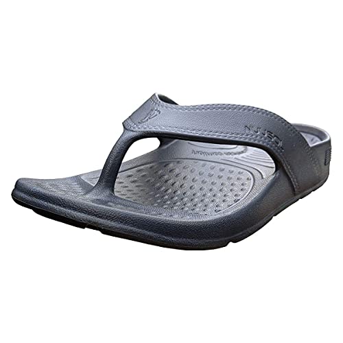 Image of NUUSOL Unisex Cascade Flip Flops; Non-Slip Hiking /Plantar Fasciitis Footwear; Soft Cushion, Lightweight & Comfortable; Arch Support & Textured Footbed, Pain Relief for Joint, Neck & Back Injuries