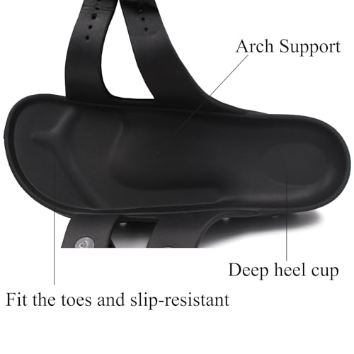 Image of L LOUBIT Women's Platform Sandals with Arch Support Pillow Soft Adjustable Buckle Slides Lightweight Non-Slip Summer Beach Shoes