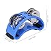 Foot Tambourines, 2PCS Drum Guitar Playing Musical Instrument Foot Musical Instrument Percussion Pedal for Concert Party (Blue