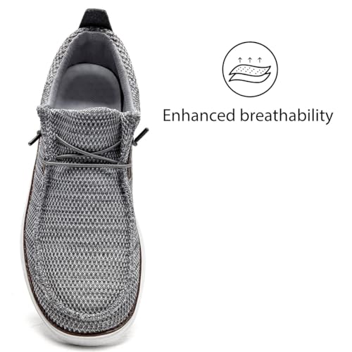 Image of Mens Loafers Walking Slip on Boat Shoes Running Tennis Athletic Sneakers Workout Sports Gym Fashion Classcial Non Slip Sneakers Casual Comfortable Shoes Leisure Vintage Flat