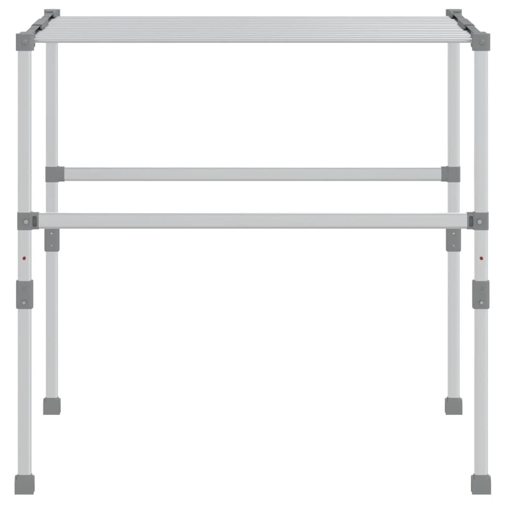 vidaXL Stendibiancheria 83x(50-55) x(40-85) cm in Alluminio