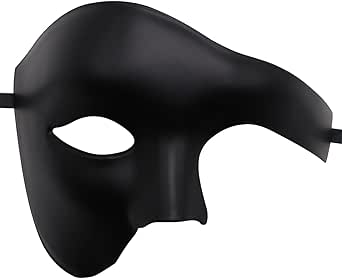 Phantom Der Oper Maske - Venezianische Halbmaske Für Karneval & Kostümpartys