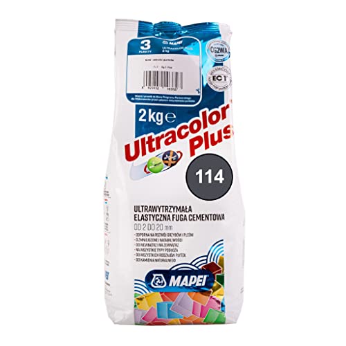 MAPEI ULTRACOLOR PLUS 2kg 114 anthrazit - zementäre Flexfuge für Fugenbreiten bis 20 mm