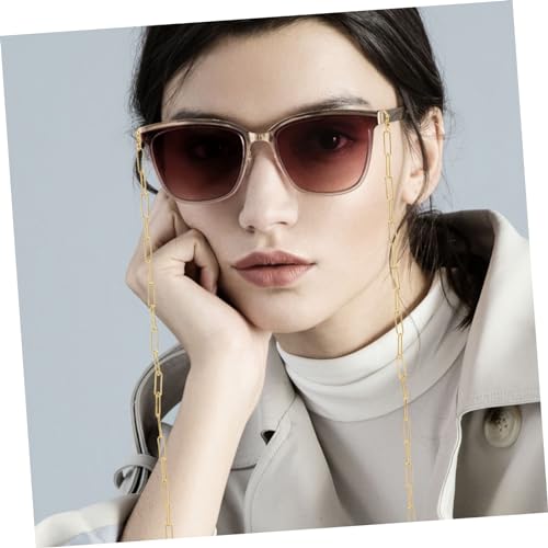 Chaîne de lunettes en acier inoxydable doré Healvian pour un look chic et durable
