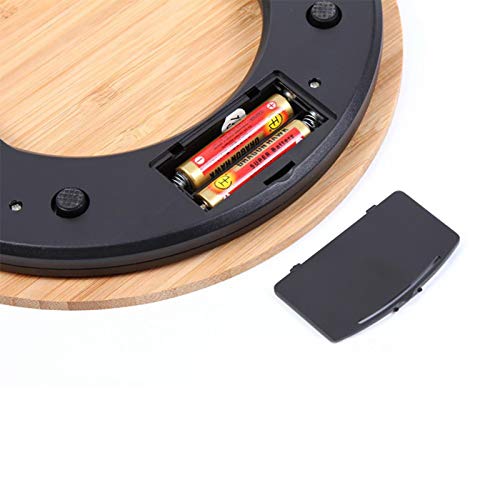 Huangxing - Bamboo Digital Electronic Led Kitchen Weighing Scale, 5Kg/1G Environmentally Friendly Food Weighing Cooking Weight Balance Scales, High-Precision Household Electronic Scale #TOP3