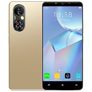 无 Smartphone Bon marché, 3G Double SIM déverrouillé, 4,5 Pouces, Android OS, 5MP + 2MP Double Caméra, 4go rom, téléphone de Base (P50-Gold)