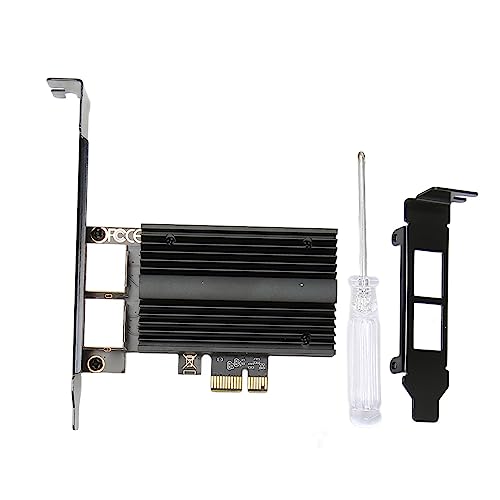 Tarjeta de Red PCIe 2.5Gbps Puerto Dual Chip I226-V Adaptador Gigabit Ethernet RJ45 LAN para Escritorio Servidor PC Aleación de Aluminio Incluye Soporte Bajo Perfil miniatura 1