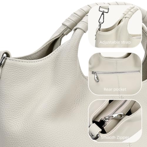 Image of Iswee Genuine Leather Top Handle Bag for Women Purses and Handbags Large