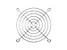 Bgears 2 Pieces Pack Cooling Fan Grill 90mm