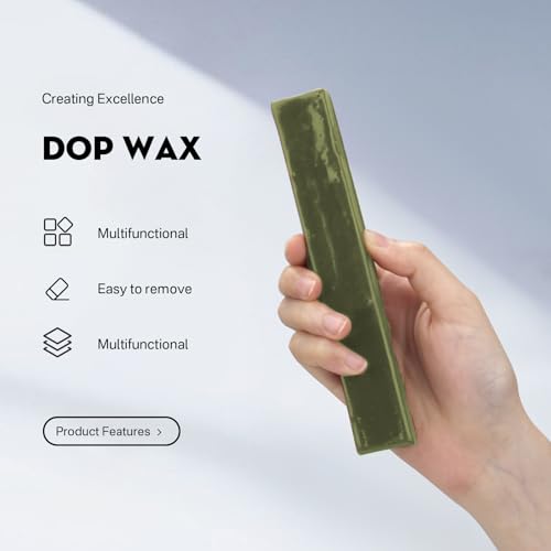 Image of Green DOP Wax Fit for Lapidary Cabachon Forming Cutting and Polishing Versatile