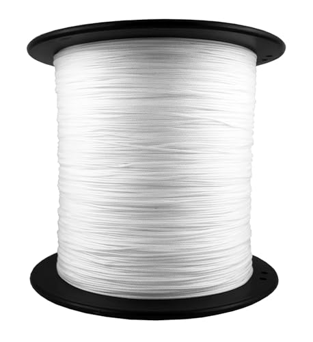 Schnur für Plissee 22m – Spannschnur 0,8 mm – Universell für Plissees, Rollos & Jalousien – Ersatzschnur & Zubehör für Plisseesysteme, (Weiß)