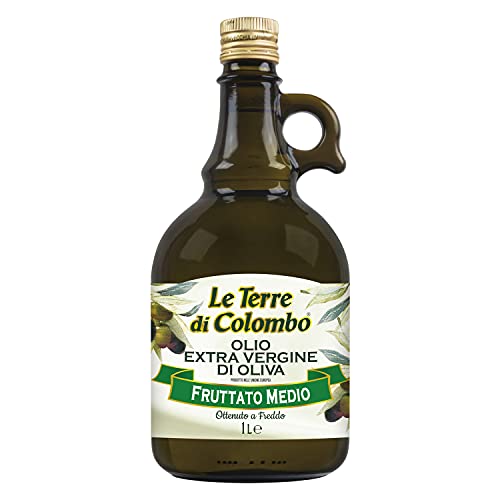 Le Terre di Colombo – Aceite de oliva virgen extra europeo, frutado de intensidad media, 1 L