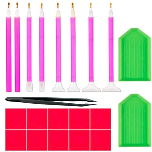 ElevaPulse Lot de 21 stylos de peinture diamant - Accessoires de peinture diamant - Stylo de peinture diamant - Accessoires de peinture diamant - Pour bricolage - Broderie - Outil de peinture pour ElevaPulse Lot de 21 stylos de peinture diamant - Accessoires de peinture diamant - Stylo de peinture diamant - Accessoires de peinture diamant - Pour bricolage - Broderie - Outil de peinture pour