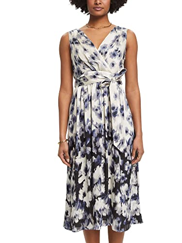 ESPRIT Collection Damen 023eo1e340 Kleid, 003/Black 3, 38