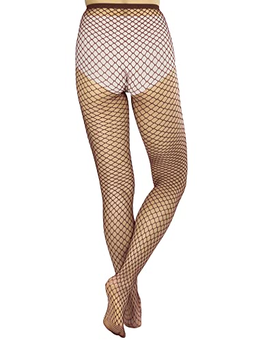 Image of Lastclream High Waisted Fishnet Tights for Women Sexy Fishnets Stockings Full Footed Fishnet Sheer Pantyhose Plus Size