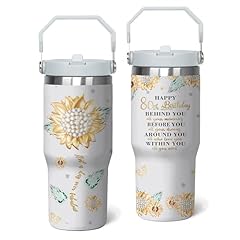 Sunflower 80th Birthday Gifts Cup