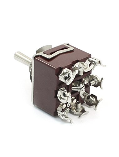 Uxcell A14052300Ux0655 Ac 380V 10A On-Off-On 3 Positions 9 Pin Latching Toggle Switch 3Pdt #TOP1