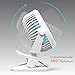 Cambond Baby Stroller Fan Clip - On Desk Fan Rechargeable Battery Powered Baby Fan Portable Small Fan for Baby Carseat Travel Camping, White