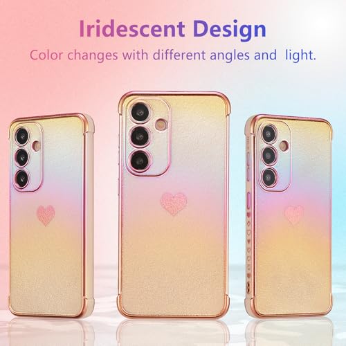 Coque Samsung S24 FE protection objectif antichoc rose irisé ZTOFERA