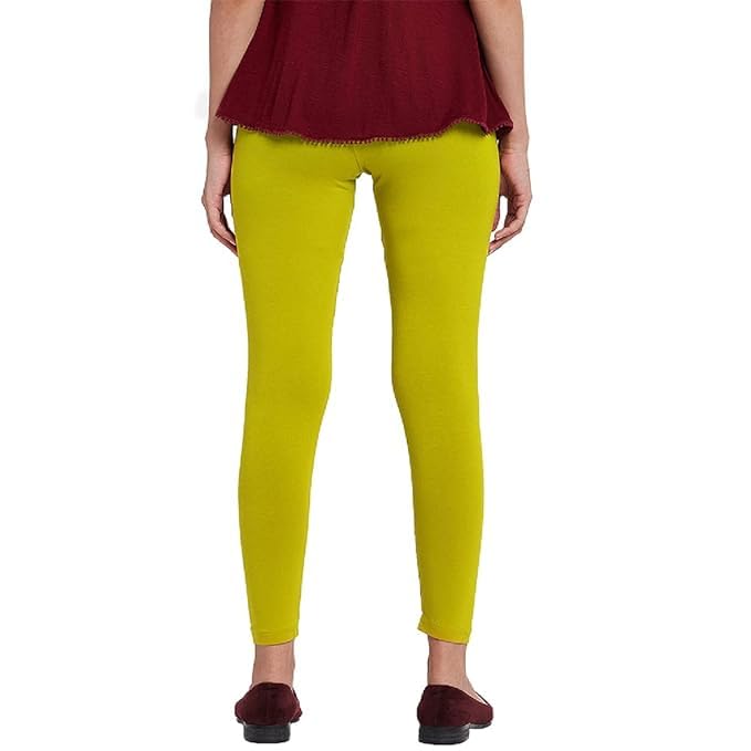 Image of Women Cotton Solid Belt Ankle Length Legging Four Way Lycra Leggings