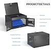 POCHAR 16-Device Charging Cabinet for Laptops & Tablets - Laptop Lock Box for Chromebook, iPad - Locking Laptop Charging Station for Classroom Office Library -Tablet Storage Box with Cable Management