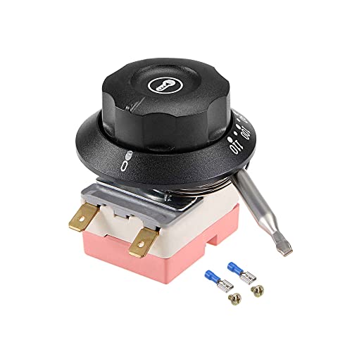 Uxcell A20092300UX0136 Nc 250V 16A 110C Temperature Control Switch Capillary Thermostat cover