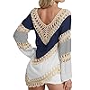 Vanbuy Boho Crochet V-Neck Summer Tops Vacation Ou... #3
