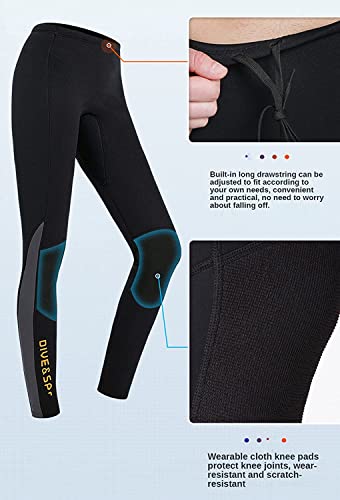 EUPTE 3mm Diving Wetsuit Pants Swimming Pants Leggings for Women Men (M, Men) - Image 4