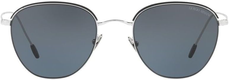 GIORGIO ARMANI AR6048-301587 Sunglasses SILVER/MATTE BLACK w/GREY 51mm