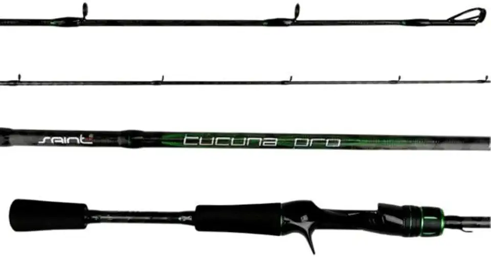 Vara de Pesca Saint Plus Tucuna Pro 8 1,73m 8-20 LBS 581 BC para Carretilha em Carbono IM10