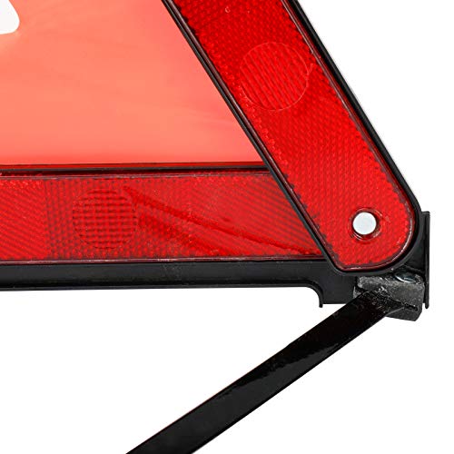 LuckyHigh 3 PCS Triangle Emergency Safety Warning Frame Foldable Reflector Car Truck Roadside Safety Warning Triangle Sign with Storage Case - Thumbnail 7
