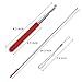 Teachers Pointer Stick, Telescopic Teaching Pointer, Retractable Classroom Whiteboard Pointer Extendable for Teachers, Guides, Coach with A Lanyard & Felt Head, Extends to 39.3''（Red）
