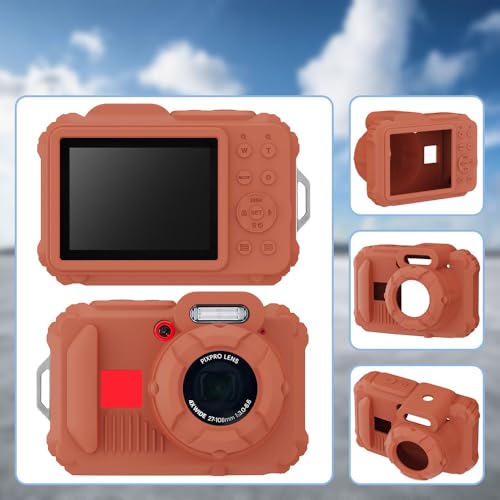 Funda de silicona para cámara pixpro wpz2 con protector y correa miniatura 5