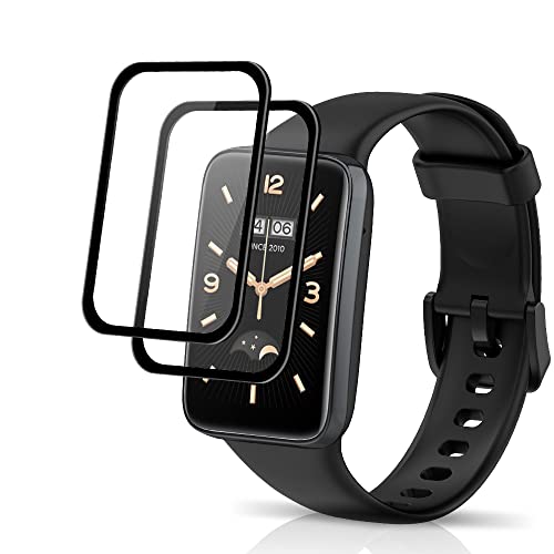AiMok [2 Piezas Protectores de Pantalla Compatibles con Xiaomi Mi Band 7 Pro/Xiaomi Smart Band 7 Pro, [HD Clear] [Anti-Arañazos] Película Protectora para Xiaomi Mi Band 7 Pro/Xiaomi Smart Band 7 Pro