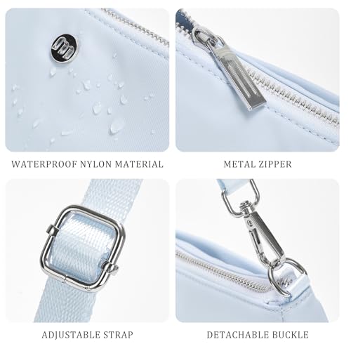 Image of Shoulder Bag for Women Handbags with Adjustable Strap Underarm Purse Mini Clutch Purses Trendy Crescent Bags 1L