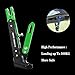 Motorcycle Universal Kickstand Adjustable Modified CNC Aluminum Alloy Adjustable Tripod Holder Kickstand Foot Side Support Stand Motor Scooter Motorbike Motocross Electric Dit Pit Bike （Red) (Green)
