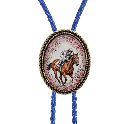 Image of Jeilwiy Bolo Tie for Men Western Cowboy Gothic Bolo Tie Necklace Halloween | Glow in Dark Bolo Tie for Men Women, 3D Halloween Bolo Tie, Gothic Western Ties, String Ties for Men Rodeo Leather Necktie