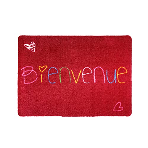 Non-Slip Washable Foot Mat for Entrance Area And Outdoor Polyester Fabric