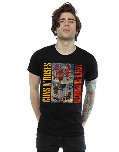 Guns N' Roses Men's Appetite Banned T-Shirt Medium Black