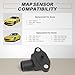 OTUAYAUTO Map Manifold Absolute Pressure Sensor - Replacement for 1996-2000 Honda Civic, 1994-2002 Accord, 1995-1999 Odyssey, 1997-1999 Acura CL TL, 1994-2001 Integra OEM 37830-PAA-S00